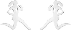 Fashion Running Sport Figure Stud E...