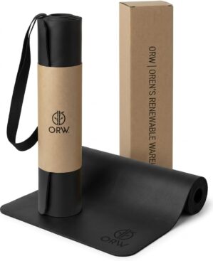 ORW Non Slip Hot Yoga Mat with Carr...