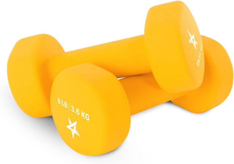 Yes4All Neoprene Dumbbells, Pairs and Sets with Rack for Home Workouts