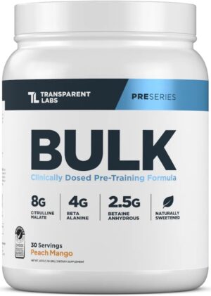 Transparent Labs Bulk Pre Workout P...