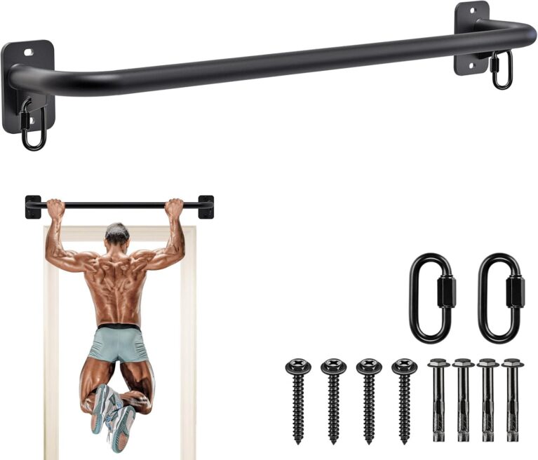 SELEWARE Heavy Duty Welded Pull Up Bar Wall/Joist/Ceiling Mount Chin Up Bar