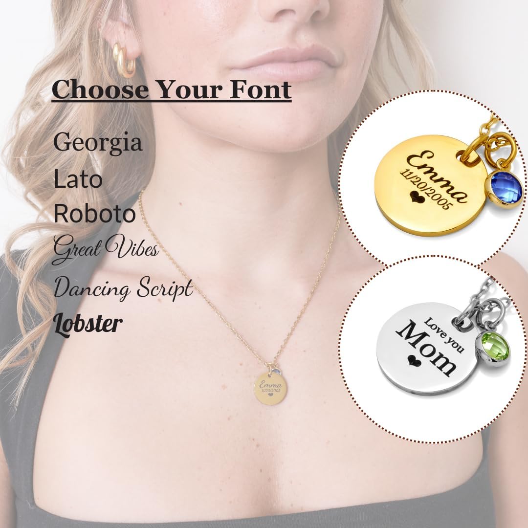 Custom Engraved 3D Vertical Pillar Bar Necklace – Personalized Name Pendant – 1 to 4 Sides – Non-Tarnish Stainless Steel – Gold/Silver – Adjustable Chain – Gift for Her, Mom/Dad With Kids Names - Image 4