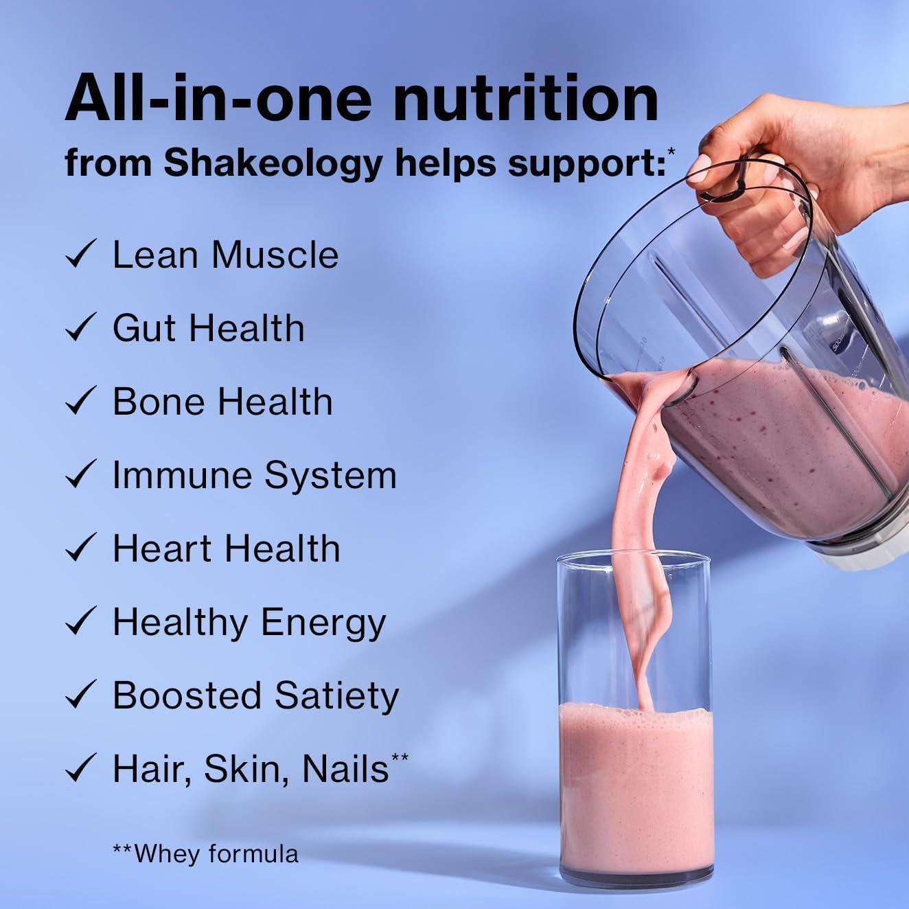 BODi Shakeology 0g Added Sugar Plant Based Protein Powder Blend, Gluten-Free Shake with Vitamins and Minerals – Helps Support Healthy Weight Loss, Lean Muscle, Tropical Strawberry - 14 Servings - Image 5