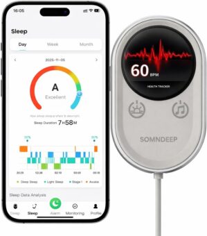 Non-Wearable Smart Sleep Tracker, C...