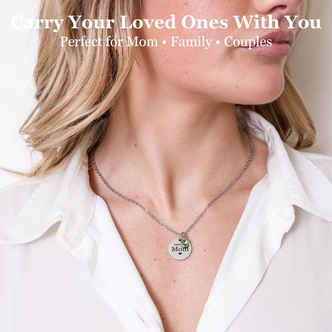 Custom Engraved 3D Vertical Pillar Bar Necklace – Personalized Name Pendant – 1 to 4 Sides – Non-Tarnish Stainless Steel – Gold/Silver – Adjustable Chain – Gift for Her, Mom/Dad With Kids Names - Image 3
