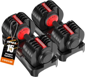 Adjustable Dumbbells Set for Home G...