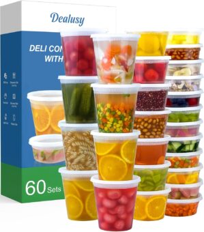Dealusy 60 Set Deli Containers with...