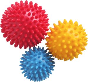 Spiky Massage Balls, 3PCS (Firm, Me...