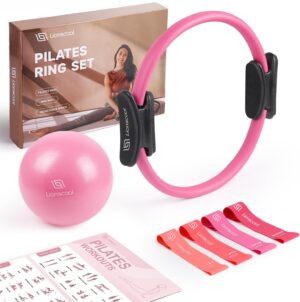 LIONSCOOL Pilates Ring Set 14″...