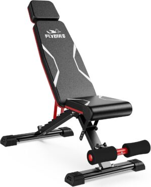 FLYBIRD Adjustable Weight Bench, Fu...