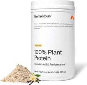 Momentous Vegan Protein Powder, 20g...