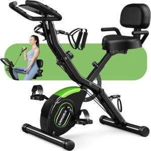 Caromix Folding Exercise Bike, 5 in...