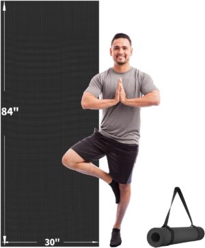 CAMBIVO Extra Long Wide Yoga Mat, T...