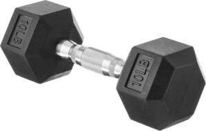 Amazon Basics Rubber Hex Dumbbell H...