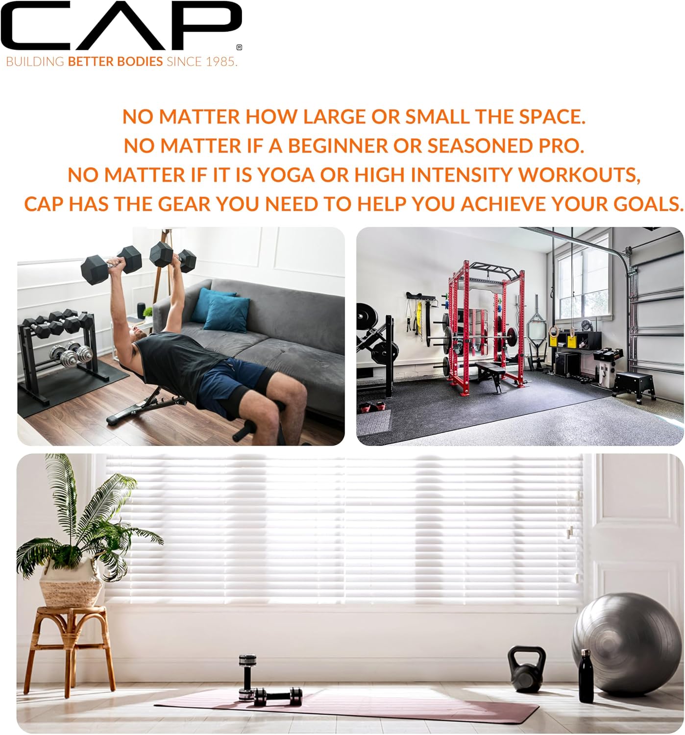 CAP Barbell 45 LB Cement Kettlebell Set – 10 lb, 15 lb & 20 lb Vinyl-Coated Kettlebells for Strength Training, Cardio, Cross Training & Home Gym Workouts - Image 9