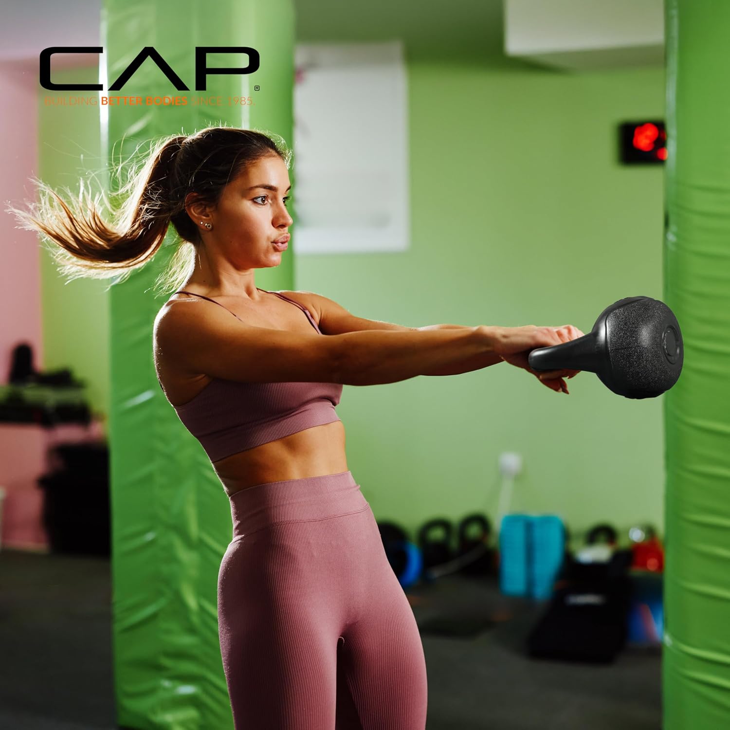 CAP Barbell 45 LB Cement Kettlebell Set – 10 lb, 15 lb & 20 lb Vinyl-Coated Kettlebells for Strength Training, Cardio, Cross Training & Home Gym Workouts - Image 8