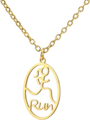 Running Gift Necklace for Women Sta...