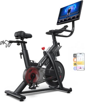 MERACH Exercise Bike with Screen, 2...