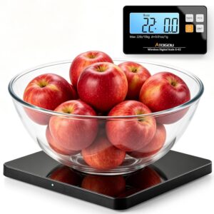 Atogou Wireless Kitchen Scale, 22lb...