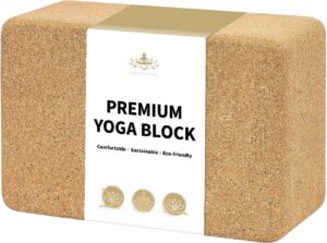 Hatha Yoga Cork Yoga Block, Natural...