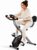 Foldable Exercise Bike for Home Workouts, Compact Stationary Bike with 16-Level Resistance and Quiet Riding, Featuring Adjustable Seat, LCD Display, Heart Rate Tracking and 300lb Weight Capacity