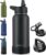 CIVAGO 32 oz Insulated Stainless Steel Water Bottle With Straw and 3 Lids