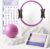 LIONSCOOL Pilates Ring Set 14″ Magic Circle, 9″ Mini Ball, Resistance Bands