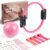 LIONSCOOL Pilates Ring Set 14″ Magic Circle, 9″ Mini Ball, Resistance Bands
