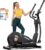 pooboo Elliptical Machine, Elliptical Exercise Machine with 16-Level Resistance&Quiet Magnetic Driving System, Elliptical Machine for Home with LCD Monitor,15.5-17IN Stride