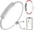 Smart Bracelet for Women,Daily Fitness Activity Tracker/Heart Rate Tracking/Sleep Tracking/Step Counter,1ATM Waterproof,Multiple Sport Modes, Fitness Tracking Wearable with Free App, 2 Bands