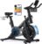 MERACH Exercise Bike, Magnetic Friction Stationary Bike for Home with APP