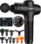 TOLOCO Massage Gun Deep Tissue, Percussion Massage Gun with 10 Replacement Heads, Super Quiet Portable Electric Massager for Athletes, Relax, Fathers Day Dad Gifts, Black
